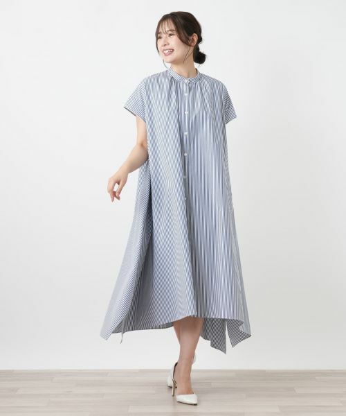 Leilian / レリアン ドレス | ストライプシャツワンピース【26年3月カタログ】 | 詳細6