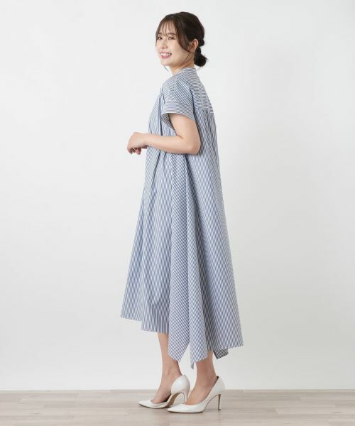 Leilian / レリアン ドレス | ストライプシャツワンピース【26年3月カタログ】 | 詳細8