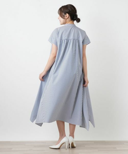 Leilian / レリアン ドレス | ストライプシャツワンピース【26年3月カタログ】 | 詳細9