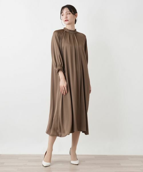 Leilian / レリアン ドレス | サテンベルテッドワンピース | 詳細13