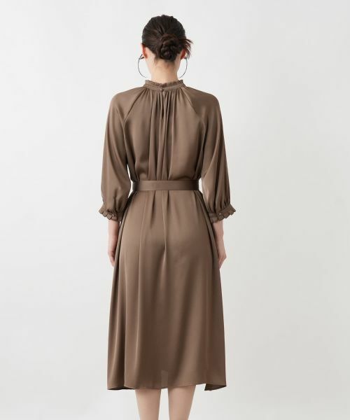 Leilian / レリアン ドレス | サテンベルテッドワンピース | 詳細16