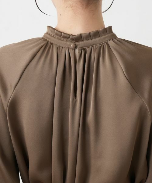 Leilian / レリアン ドレス | サテンベルテッドワンピース | 詳細18