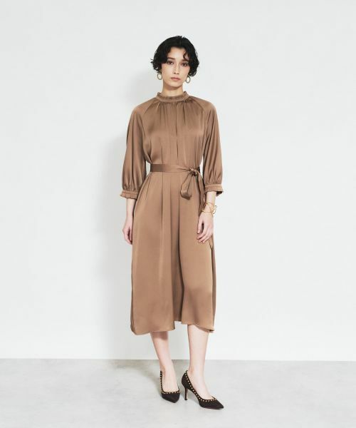 Leilian / レリアン ドレス | サテンベルテッドワンピース | 詳細2