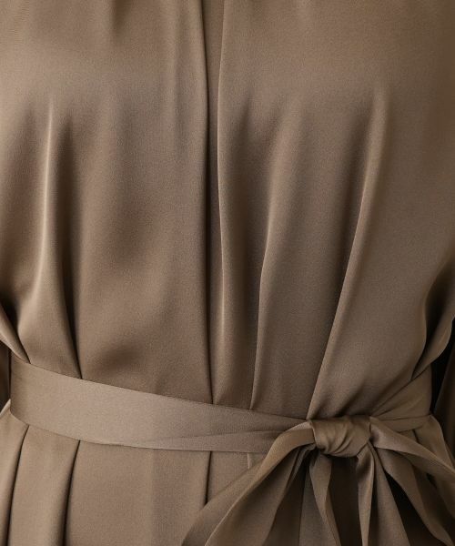Leilian / レリアン ドレス | サテンベルテッドワンピース | 詳細21