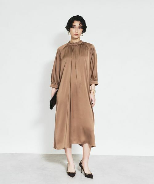 Leilian / レリアン ドレス | サテンベルテッドワンピース | 詳細6