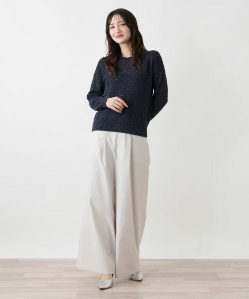 Leilian / レリアン ニット・セーター | ラメクルーネックニット | 詳細1