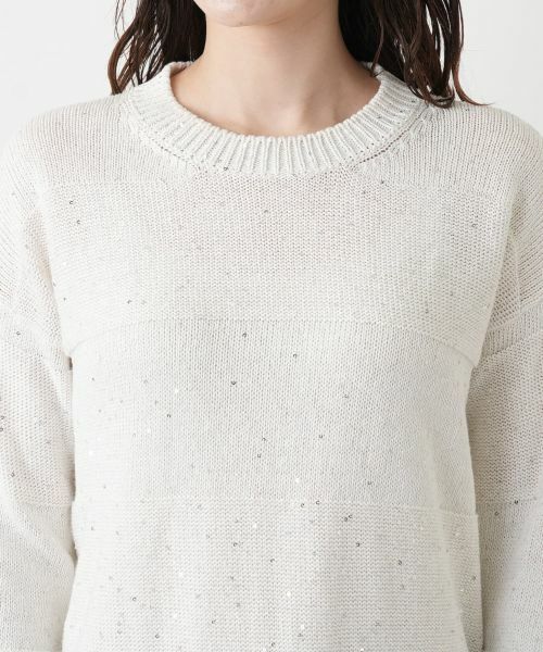 Leilian / レリアン ニット・セーター | ラメクルーネックニット | 詳細10