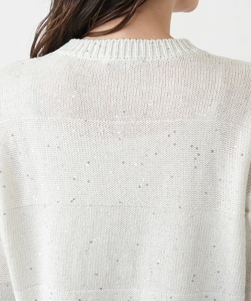 Leilian / レリアン ニット・セーター | ラメクルーネックニット | 詳細11