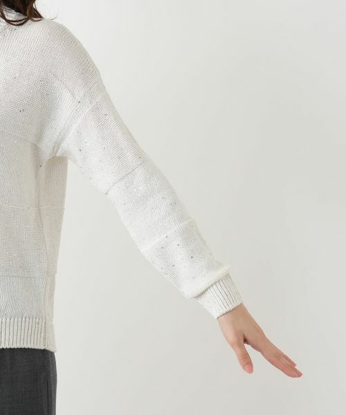 Leilian / レリアン ニット・セーター | ラメクルーネックニット | 詳細12
