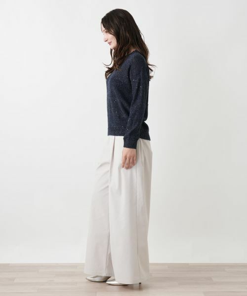 Leilian / レリアン ニット・セーター | ラメクルーネックニット | 詳細2