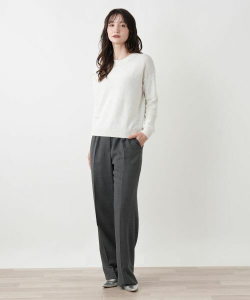 Leilian / レリアン ニット・セーター | ラメクルーネックニット | 詳細4