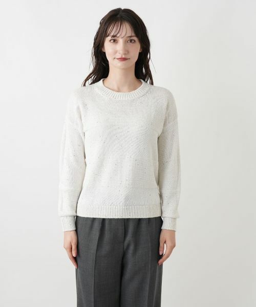 Leilian / レリアン ニット・セーター | ラメクルーネックニット | 詳細7