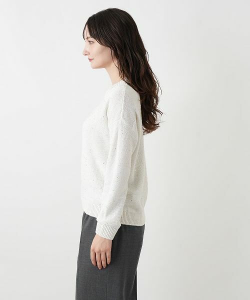 Leilian / レリアン ニット・セーター | ラメクルーネックニット | 詳細8