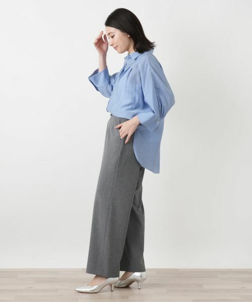 Leilian / レリアン その他パンツ | タブフロントストレートパンツ | 詳細2