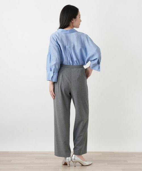 Leilian / レリアン その他パンツ | タブフロントストレートパンツ | 詳細3