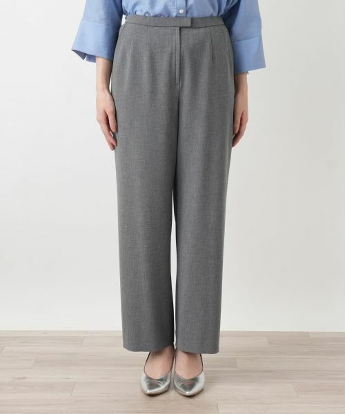 Leilian / レリアン その他パンツ | タブフロントストレートパンツ | 詳細4