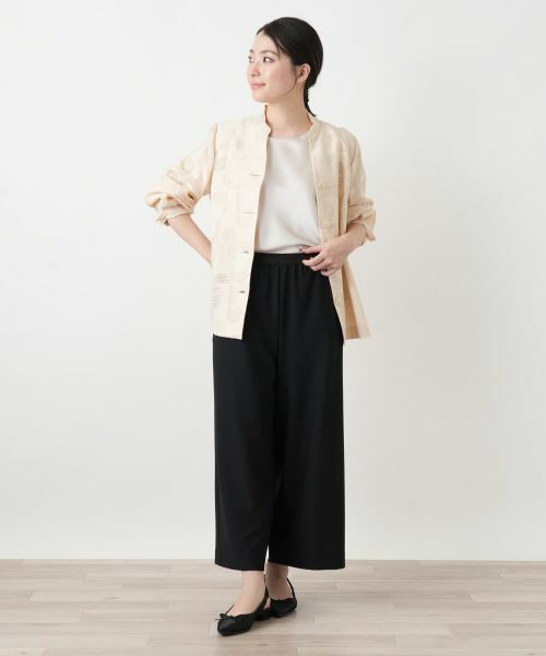 Leilian / レリアン その他パンツ | ストレッチワイドパンツ | 詳細1
