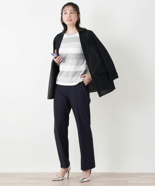 Leilian / レリアン テーラードジャケット | ノーボタンジャケット【ROCHAS Premiere】 | 詳細15