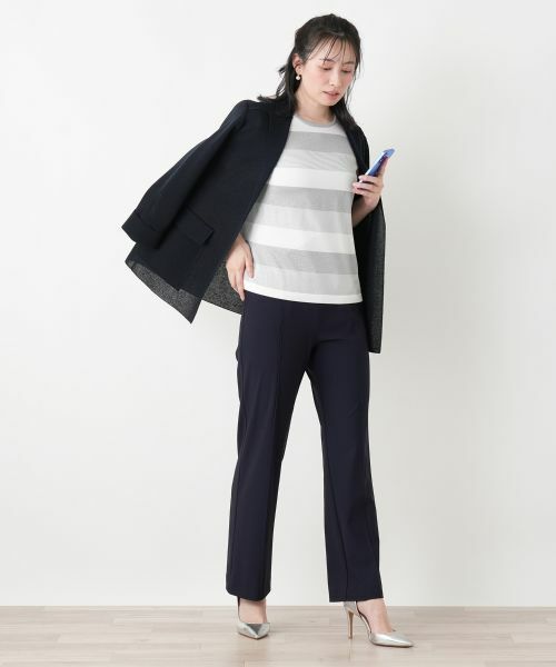 Leilian / レリアン テーラードジャケット | ノーボタンジャケット【ROCHAS Premiere】 | 詳細16