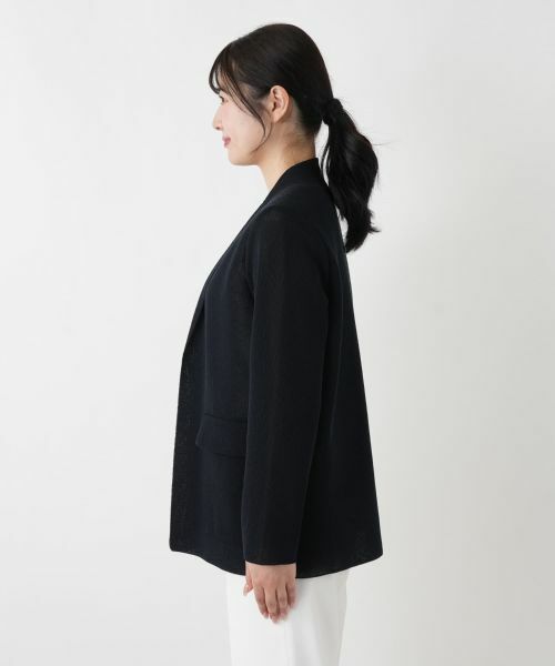 Leilian / レリアン テーラードジャケット | ノーボタンジャケット【ROCHAS Premiere】 | 詳細22