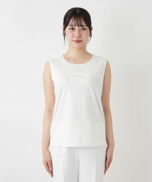 Leilian / レリアン カットソー | 切替タンクトップ | 詳細13