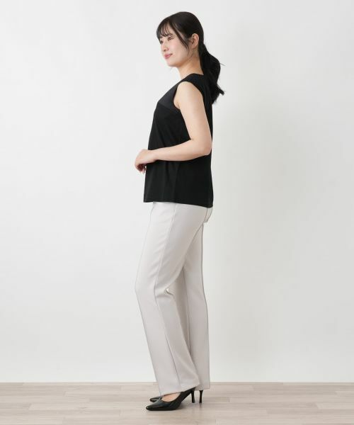 Leilian / レリアン カットソー | 切替タンクトップ | 詳細2