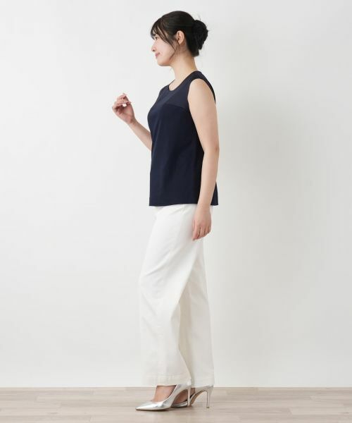 Leilian / レリアン カットソー | 切替タンクトップ | 詳細25