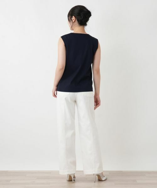 Leilian / レリアン カットソー | 切替タンクトップ | 詳細9