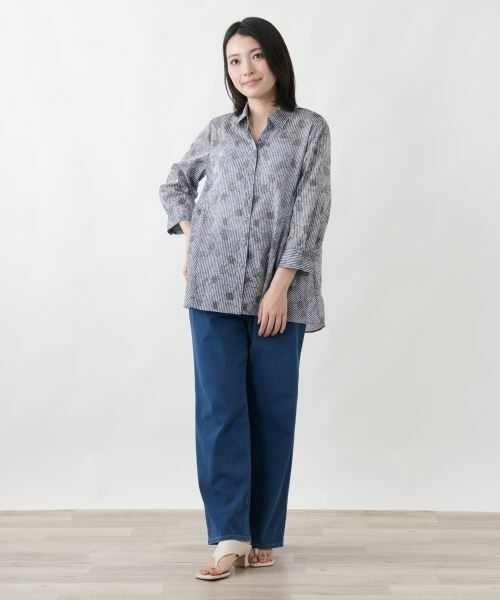 Leilian / レリアン デニムパンツ | デニムイージーパンツ【L JEANS】 | 詳細1