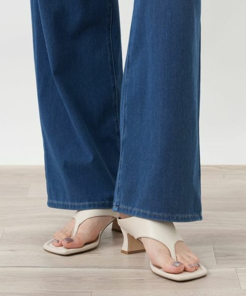 Leilian / レリアン デニムパンツ | デニムイージーパンツ【L JEANS】 | 詳細11