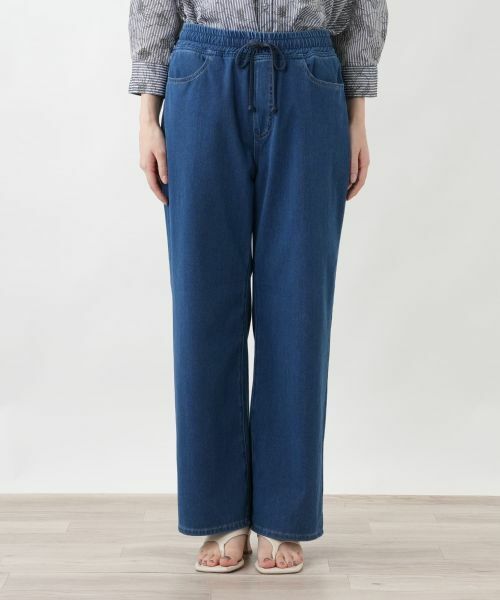 Leilian / レリアン デニムパンツ | デニムイージーパンツ【L JEANS】 | 詳細4