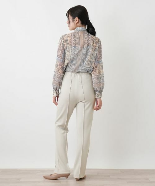 Leilian / レリアン その他パンツ | センタープレステーパードパンツ | 詳細12