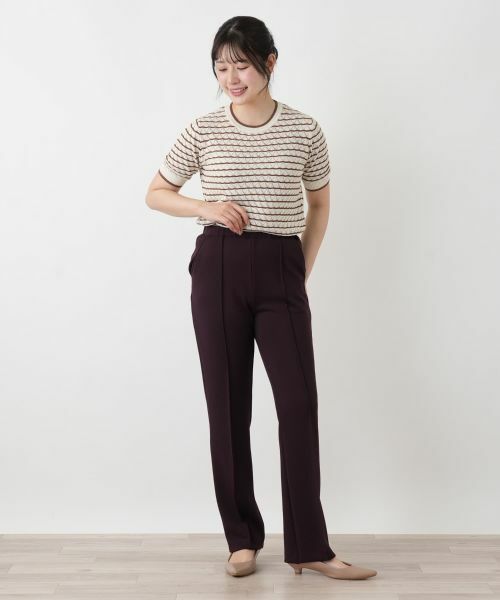 Leilian / レリアン その他パンツ | センタープレステーパードパンツ | 詳細20