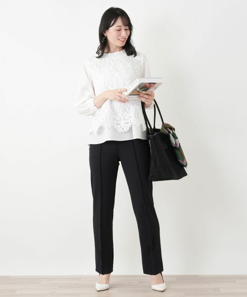 Leilian / レリアン その他パンツ | センタープレステーパードパンツ | 詳細24