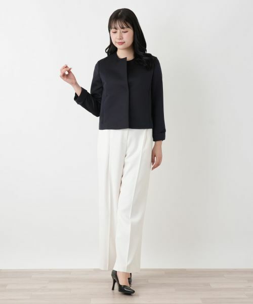 Leilian / レリアン テーラードジャケット | ノーカラージャケット | 詳細1