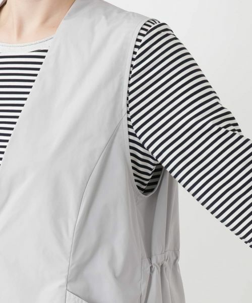 Leilian / レリアン テーラードジャケット | Vネックフレアベスト【Leilian WHITE LABEL】 | 詳細14