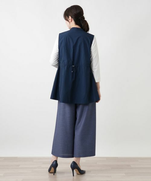 Leilian / レリアン テーラードジャケット | Vネックフレアベスト【Leilian WHITE LABEL】 | 詳細3