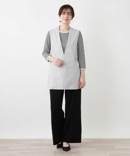 Leilian / レリアン テーラードジャケット | Vネックフレアベスト【Leilian WHITE LABEL】 | 詳細4