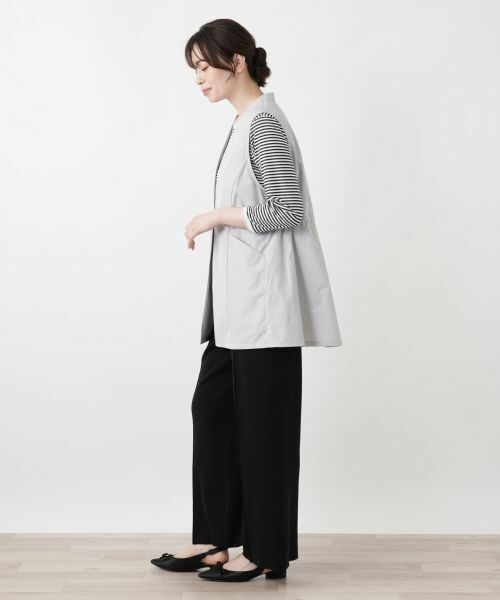 Leilian / レリアン テーラードジャケット | Vネックフレアベスト【Leilian WHITE LABEL】 | 詳細5