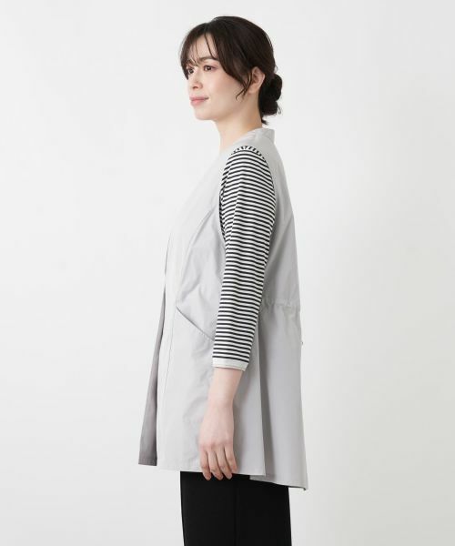 Leilian / レリアン テーラードジャケット | Vネックフレアベスト【Leilian WHITE LABEL】 | 詳細9