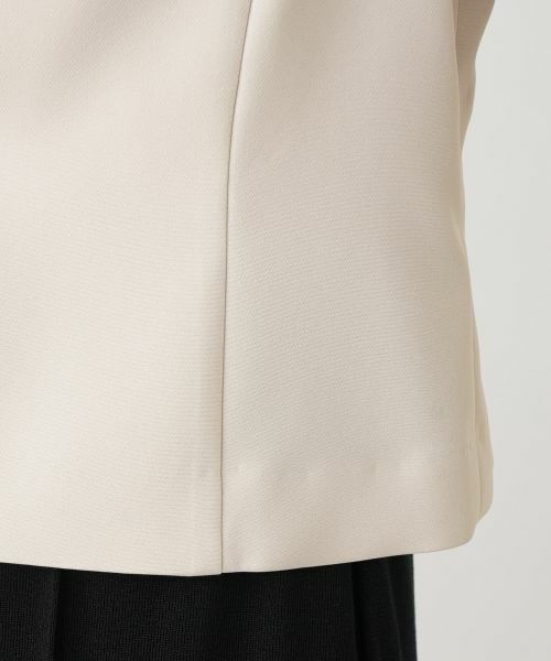 Leilian / レリアン テーラードジャケット | ノーカラーVネックジャケット【Leilian WHITE LABEL】 | 詳細16