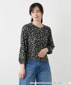 Leilian / レリアン シャツ・ブラウス | プリントボリュームブラウス【Leilian WHITE LABEL】