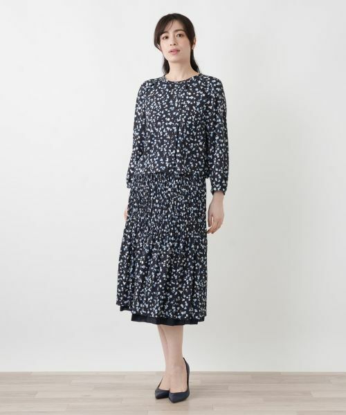 Leilian / レリアン シャツ・ブラウス | プリントボリュームブラウス【Leilian WHITE LABEL】 | 詳細1