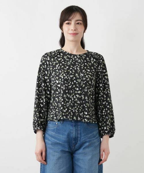 Leilian / レリアン シャツ・ブラウス | プリントボリュームブラウス【Leilian WHITE LABEL】 | 詳細7