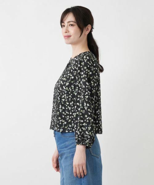 Leilian / レリアン シャツ・ブラウス | プリントボリュームブラウス【Leilian WHITE LABEL】 | 詳細8