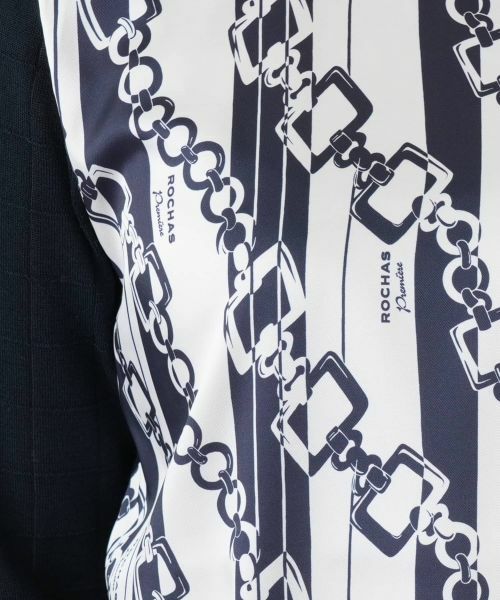 Leilian / レリアン ニット・セーター | チェーン柄切替クルーネックニット【ROCHAS Premiere】【RATTI】 | 詳細17