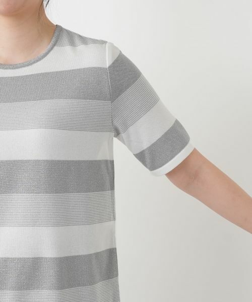 Leilian / レリアン ニット・セーター | ボーダークルーネックニット【ROCHAS Premiere】 | 詳細12