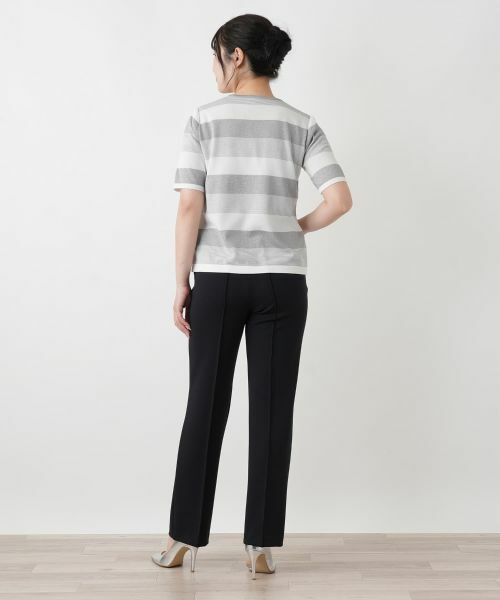 Leilian / レリアン ニット・セーター | ボーダークルーネックニット【ROCHAS Premiere】 | 詳細16