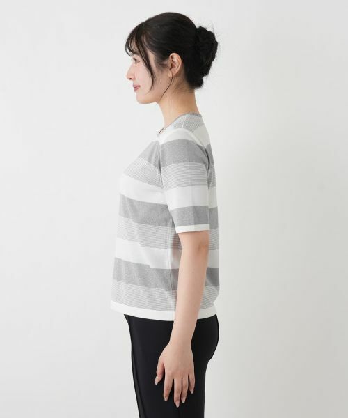 Leilian / レリアン ニット・セーター | ボーダークルーネックニット【ROCHAS Premiere】 | 詳細18