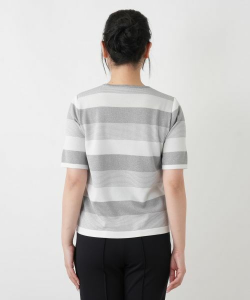 Leilian / レリアン ニット・セーター | ボーダークルーネックニット【ROCHAS Premiere】 | 詳細19